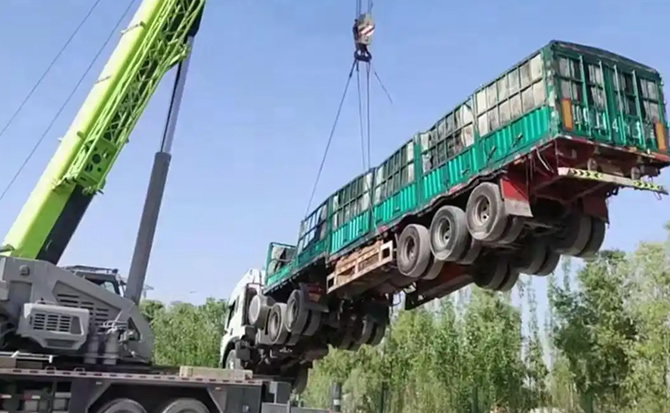 中山道路脱困救援案例